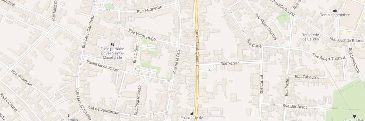 Plan du 45 Rue de la Paix à Caudry