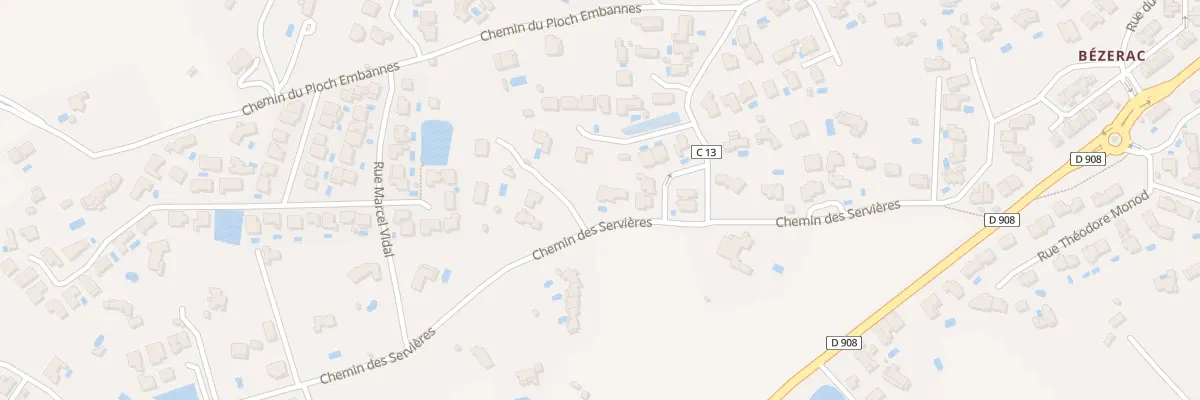 Plan du 280 Che des Servieres à Clermont-l’Hérault