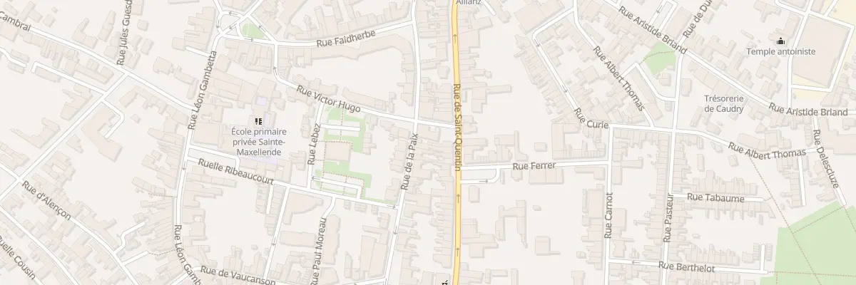 Plan du 50 Rue de Saint-quentin à Caudry