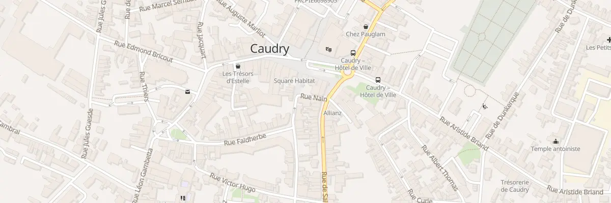 Plan du 5 Rue de la Paix à Caudry