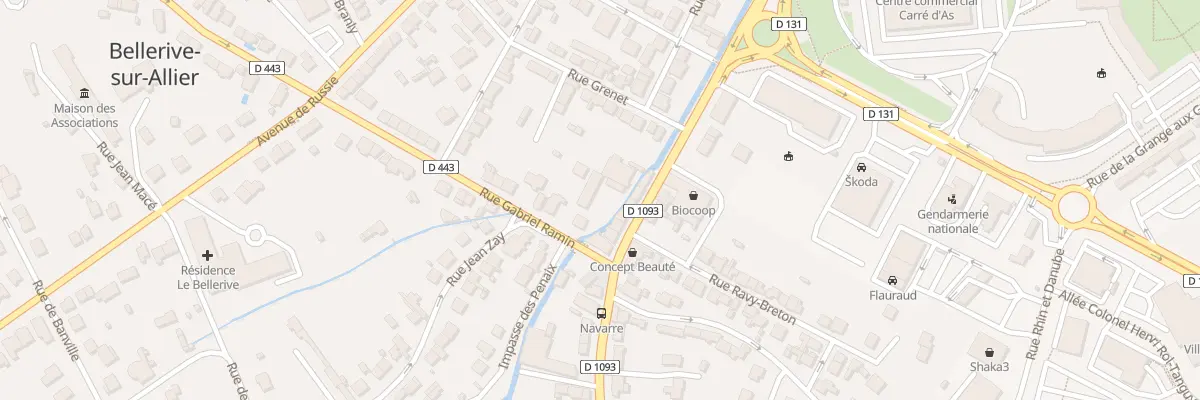 Plan du 3B Rue Gabriel Ramin à Bellerive-sur-Allier