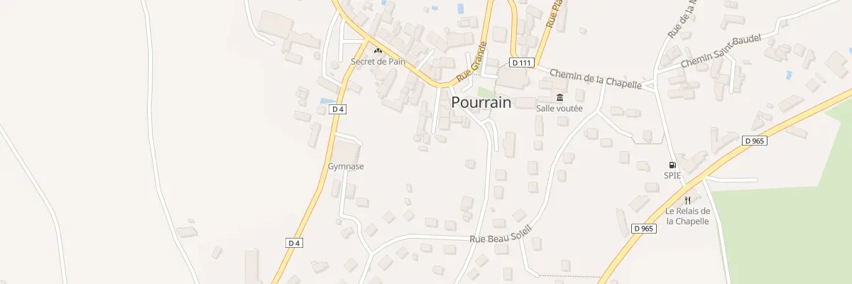 Plan du 9001 Rue Grande à Pourrain