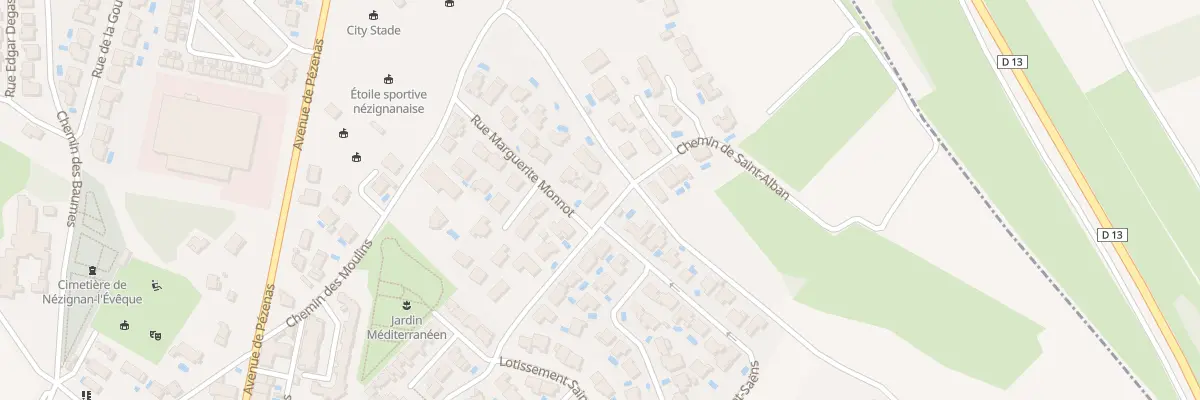 Plan du 5494F Montjon à Nézignan-l’Évêque