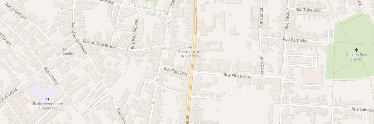Plan du 100 Rue de Saint-quentin à Caudry