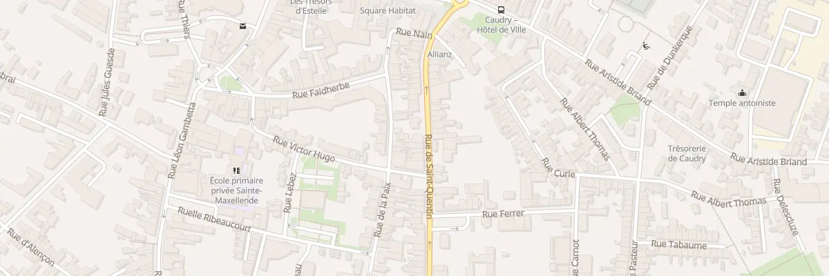 Plan du 34 Rue de Saint-quentin à Caudry