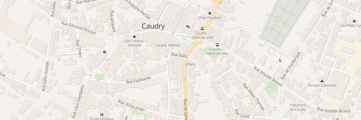 Plan du 6 Rue de Saint-quentin à Caudry