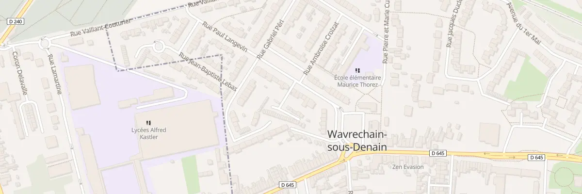 Plan du 22 Rue Paul Langevin à Wavrechain-sous-Denain