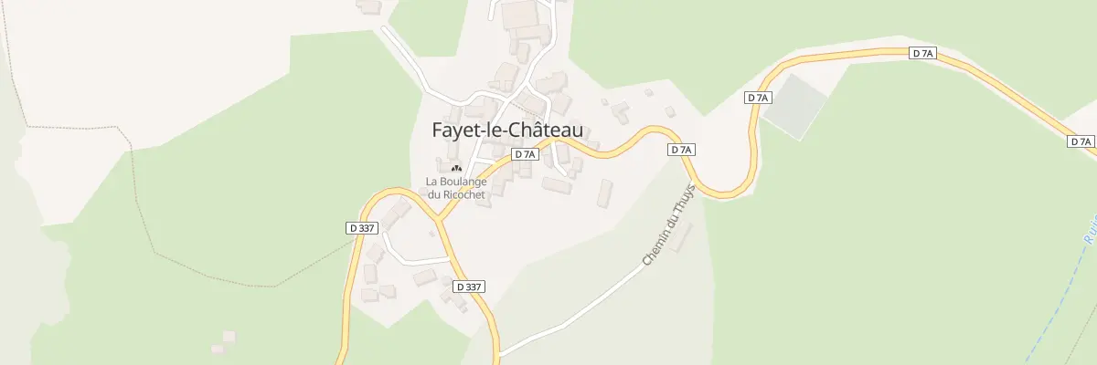 Plan du 5021 Bourg de Fayet à Fayet-le-Château