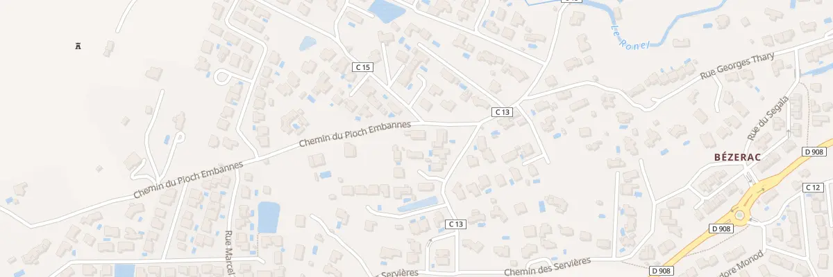 Plan de Chem de Pioch Embannes à Clermont-l’Hérault