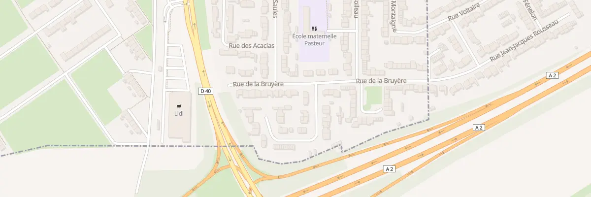 Plan du 25 Rue la Bruyère à Denain