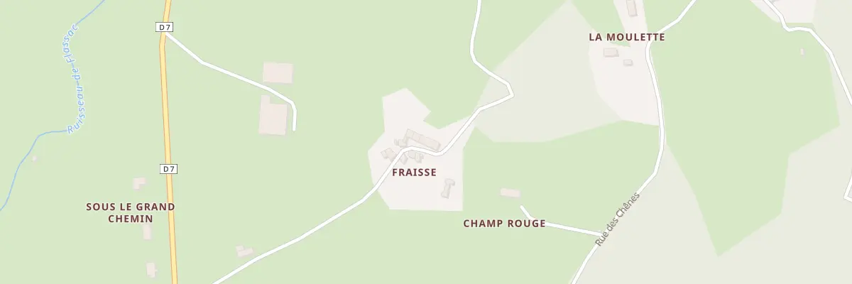 Plan du 19 Fraisse à Sugères