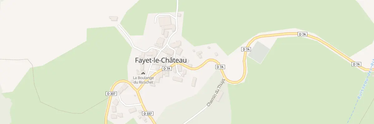 Plan du 155 Rte des monts du Forez à Fayet-le-Château