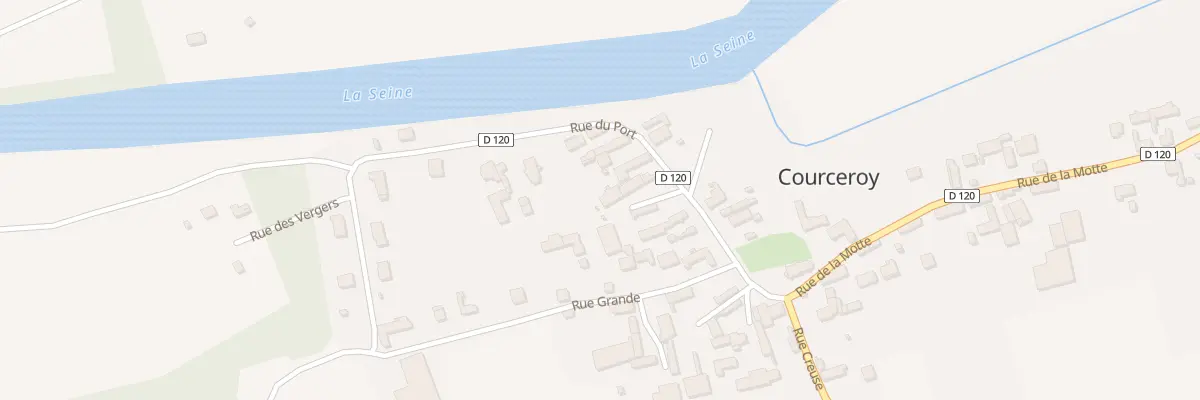 Plan du 5 Rue du Port à Courceroy