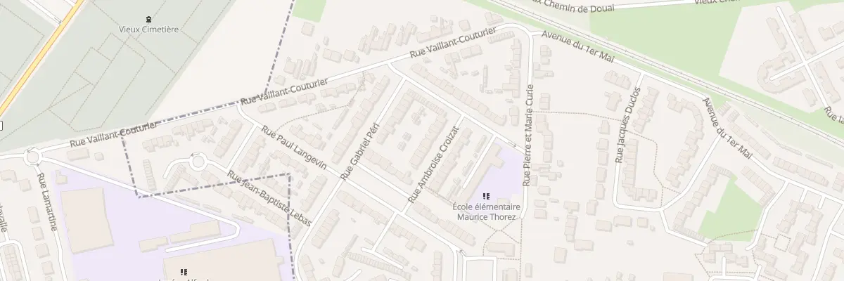 Plan du 10 Rue Ambroise Croizat à Wavrechain-sous-Denain