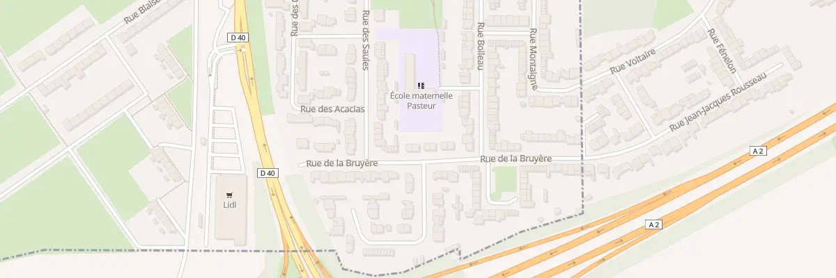Plan du 34 Rue la Bruyère à Denain