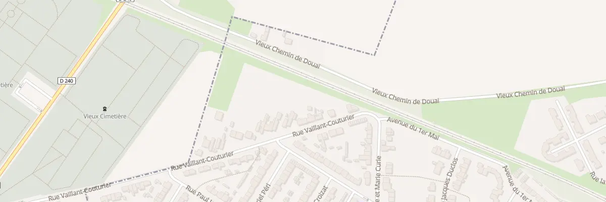 Plan du 25 Rue Vaillant Couturier à Wavrechain-sous-Denain