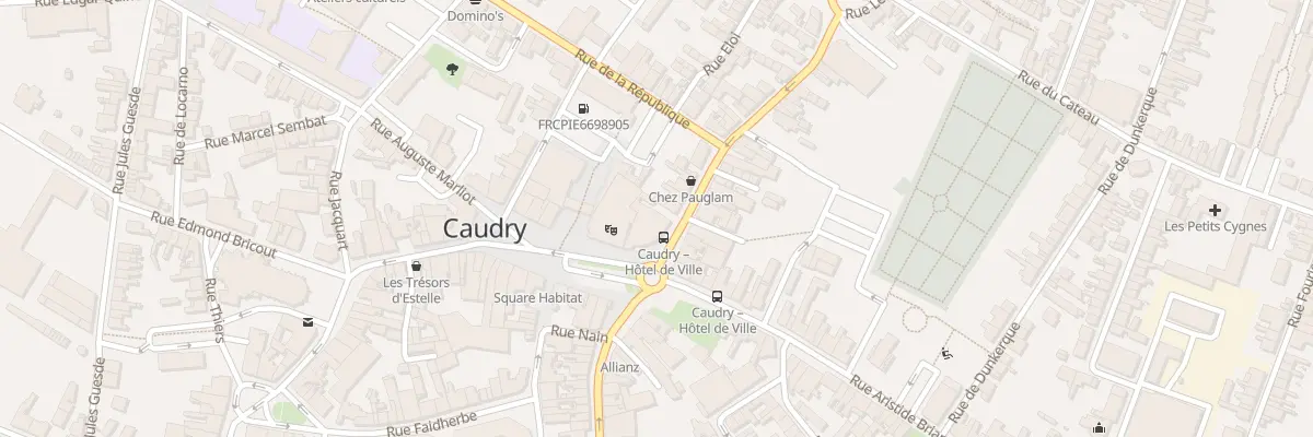 Plan du 1 Rue du Mal Leclerc à Caudry
