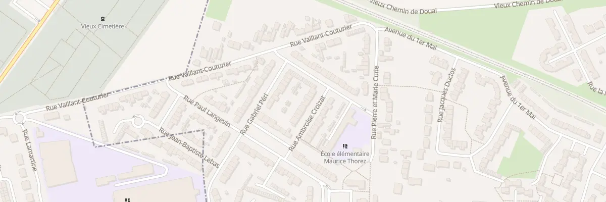 Plan du 8 Rue Ambroise Croizat à Wavrechain-sous-Denain