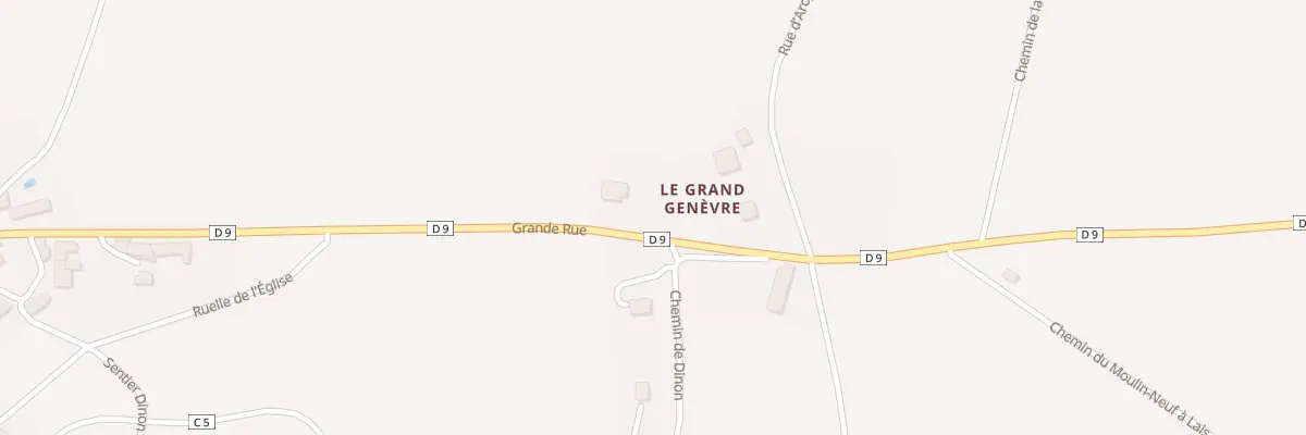 Plan du 13 Grande Rue Taingy aux Hauts de Forterre