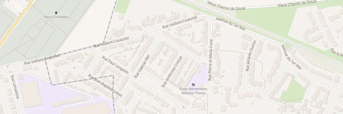 Plan du 6 Rue Ambroise Croizat à Wavrechain-sous-Denain