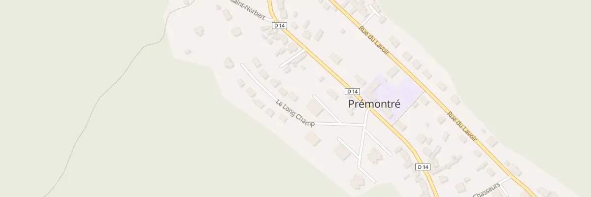 Plan du 1 Le Long Champ à Prémontré