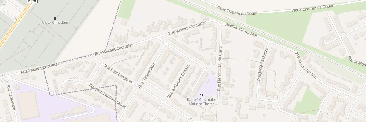 Plan du 2 Rue Ambroise Croizat à Wavrechain-sous-Denain