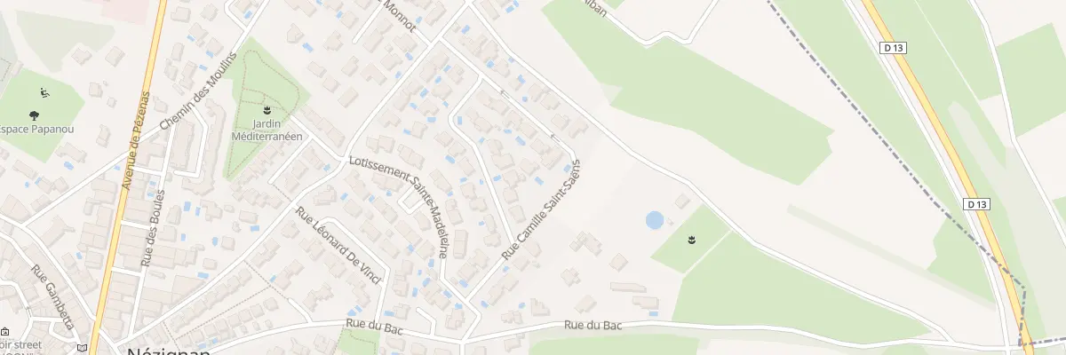 Plan du 44 Lot Les Jardins de l’Eveque à Nézignan-l’Évêque