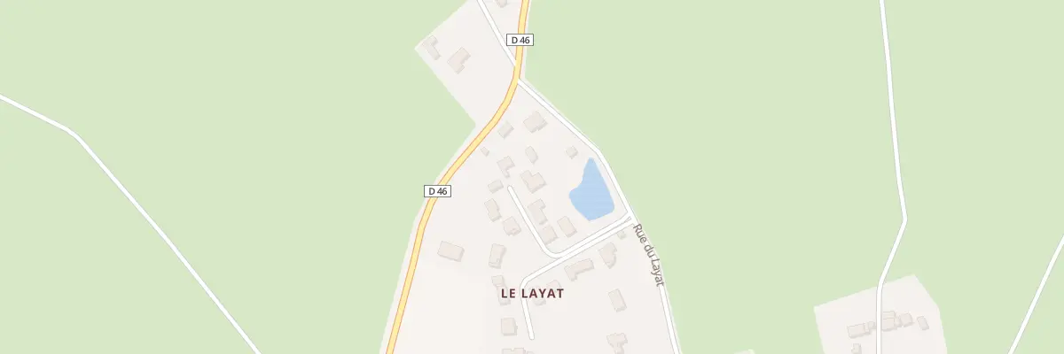 Plan du 5297 Le Layat à Bulhon