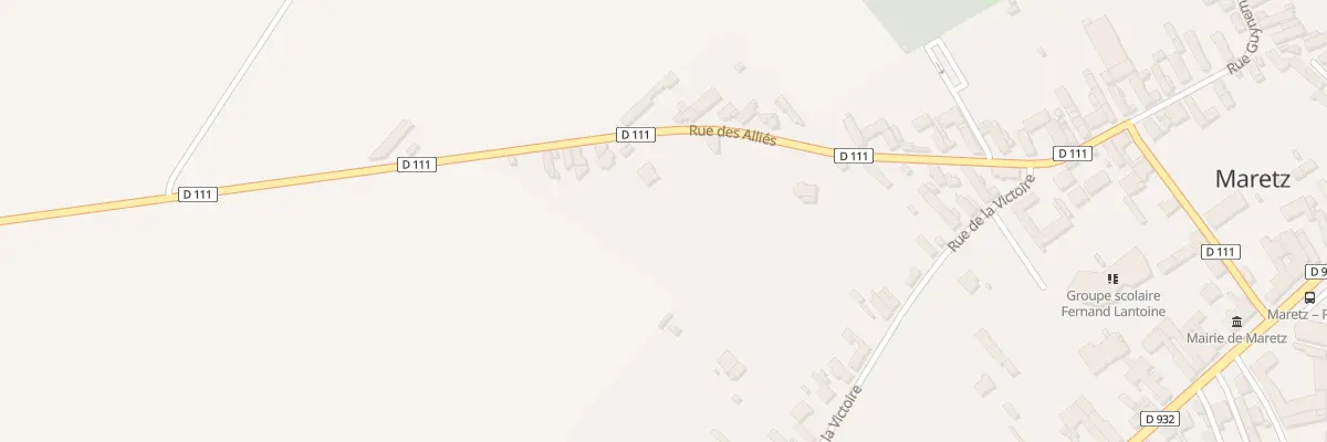 Plan du 9 Rue des Alliés à Maretz