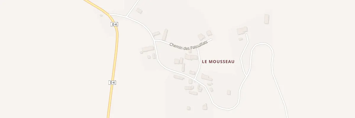 Plan du 4 Che des Patouillats à Pourrain