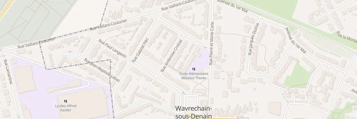 Plan du 13 Rue Ambroise Croizat à Wavrechain-sous-Denain