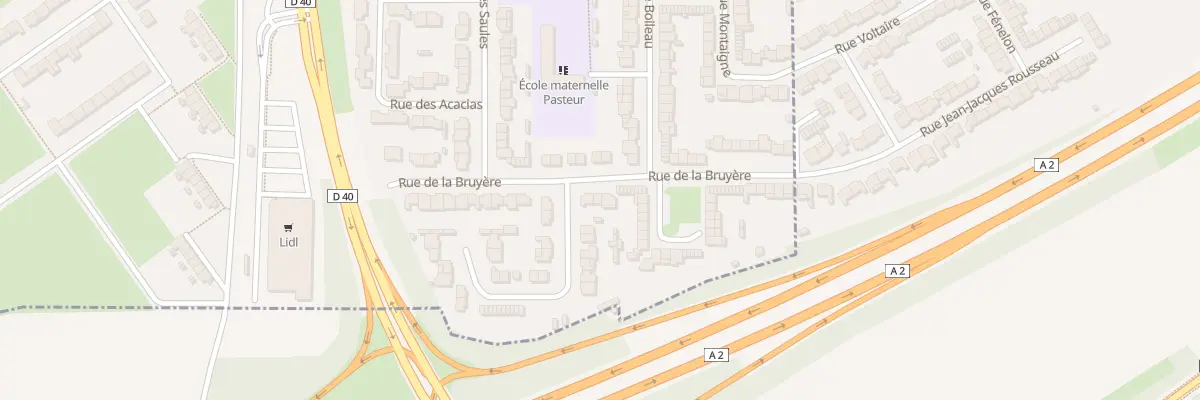 Plan du 21 Rue la Bruyère à Denain