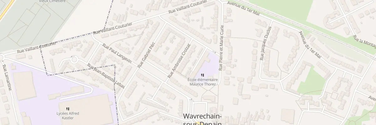 Plan du 11 Rue Ambroise Croizat à Wavrechain-sous-Denain