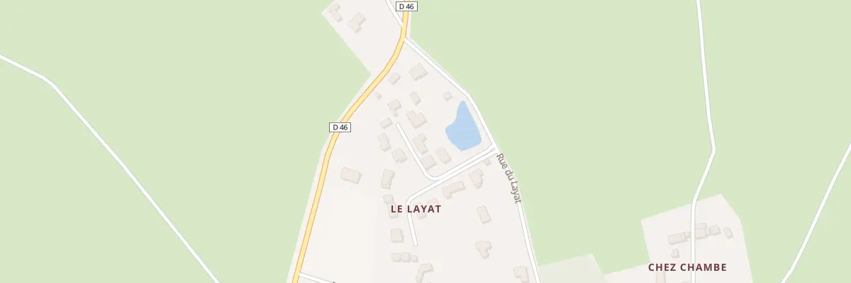 Plan du 5306 Le Layat à Bulhon