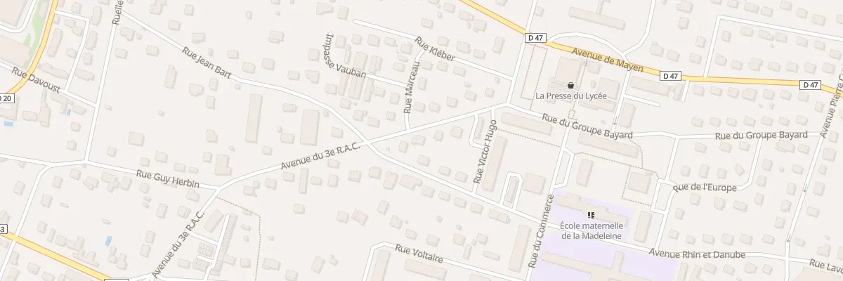 Plan du 24 Av du 3eme Rac à Joigny