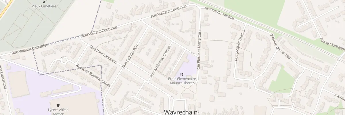 Plan du 7 Rue Ambroise Croizat à Wavrechain-sous-Denain