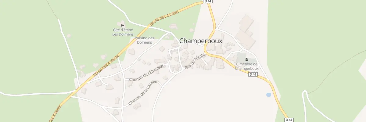 Plan du 5221 Champerboux à Gorges du Tarn Causses