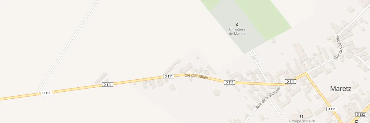 Plan du 28 Rue des Alliés à Maretz