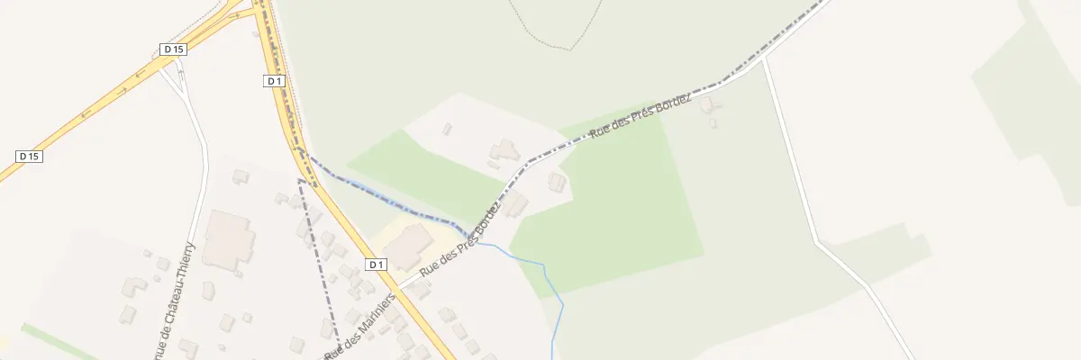Plan du 2 Rue des Prés Bordez à Nesles-la-Montagne