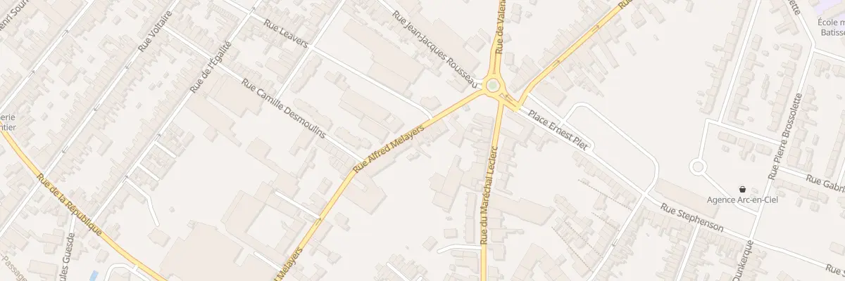 Plan du 34 Rue Alfred Melayers à Caudry