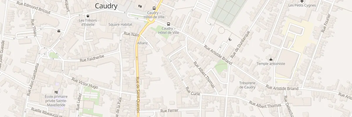 Plan du 3 Rue Curie à Caudry