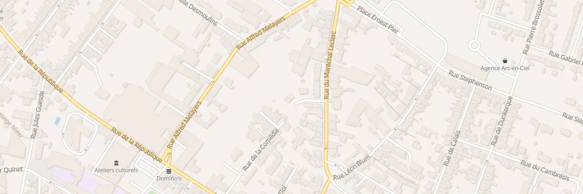 Plan du 57A Rue du Mal Leclerc à Caudry