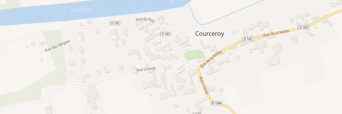 Plan du 1 Rue du Port à Courceroy