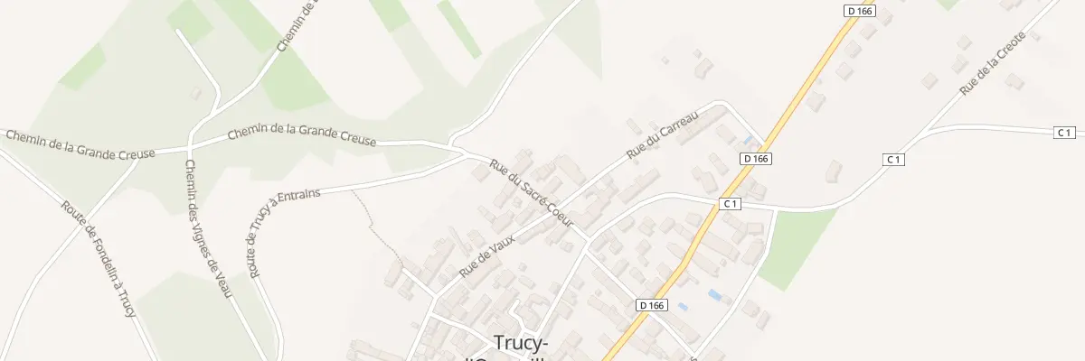 Plan du 9005 Rue du Sacré-Coeur à Trucy-l’Orgueilleux
