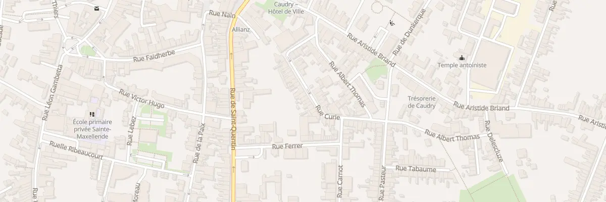 Plan du 36 Rue Curie à Caudry