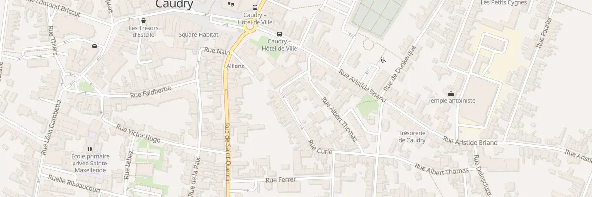 Plan du 9 Rue Curie à Caudry