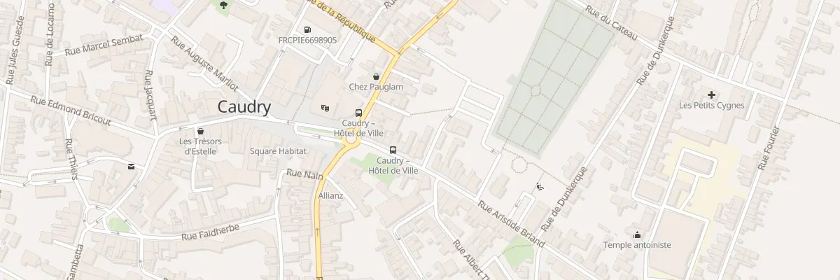 Plan du 9 Rue Aristide Briand à Caudry