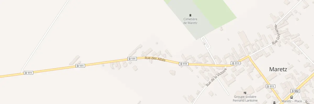 Plan du 22 Rue des Alliés à Maretz