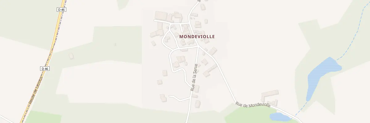 Plan du 2 Rue de la Serve à Orléat