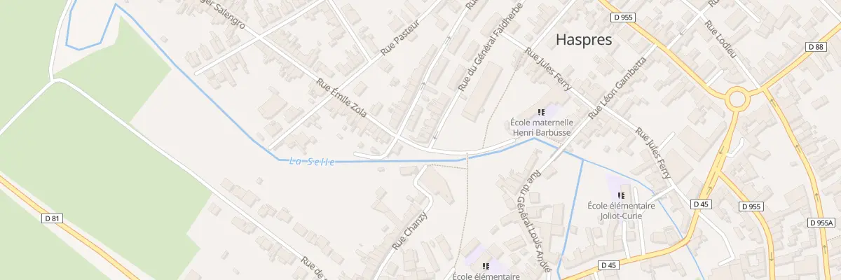 Plan du 2 Rue Emile Zola à Haspres